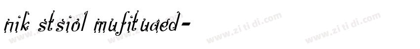 nik stsiol mufituaed字体转换
